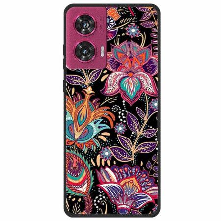 Cover Motorola Edge 50 Fusion Lilla Blomster