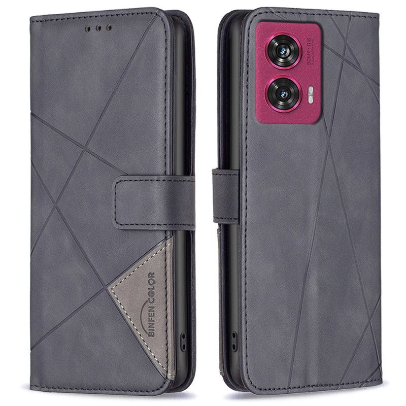 Flip Cover Motorola Edge 50 Fusion Binfen Farve Geometri