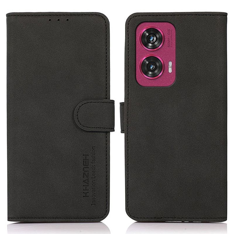 Flip Cover Motorola Edge 50 Fusion Retro Tekstur Khazneh