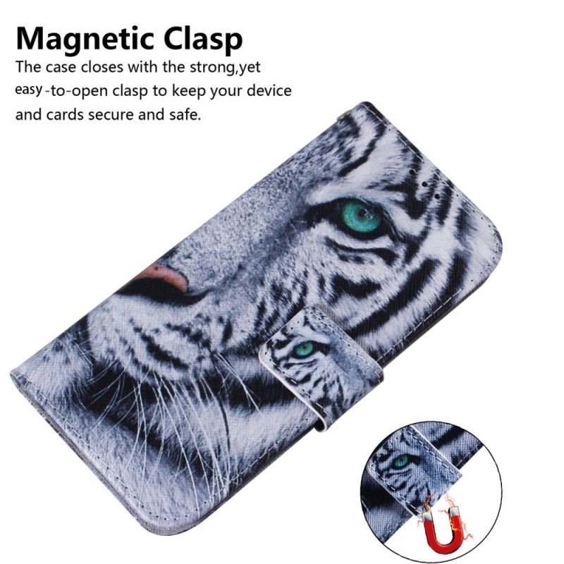 Flip Cover Til Honor 200 Hvid Tiger