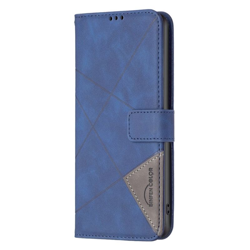 Læder Cover Honor 200 Telefon Etui Geometri