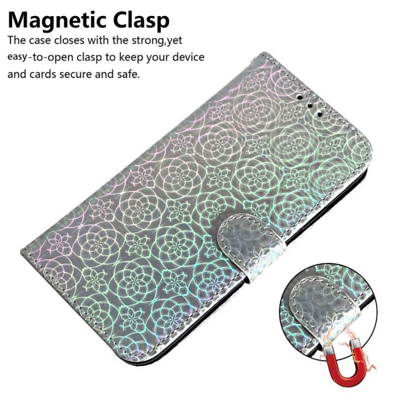 Læder Cover Honor 200 Telefon Etui Strappy Disco Style