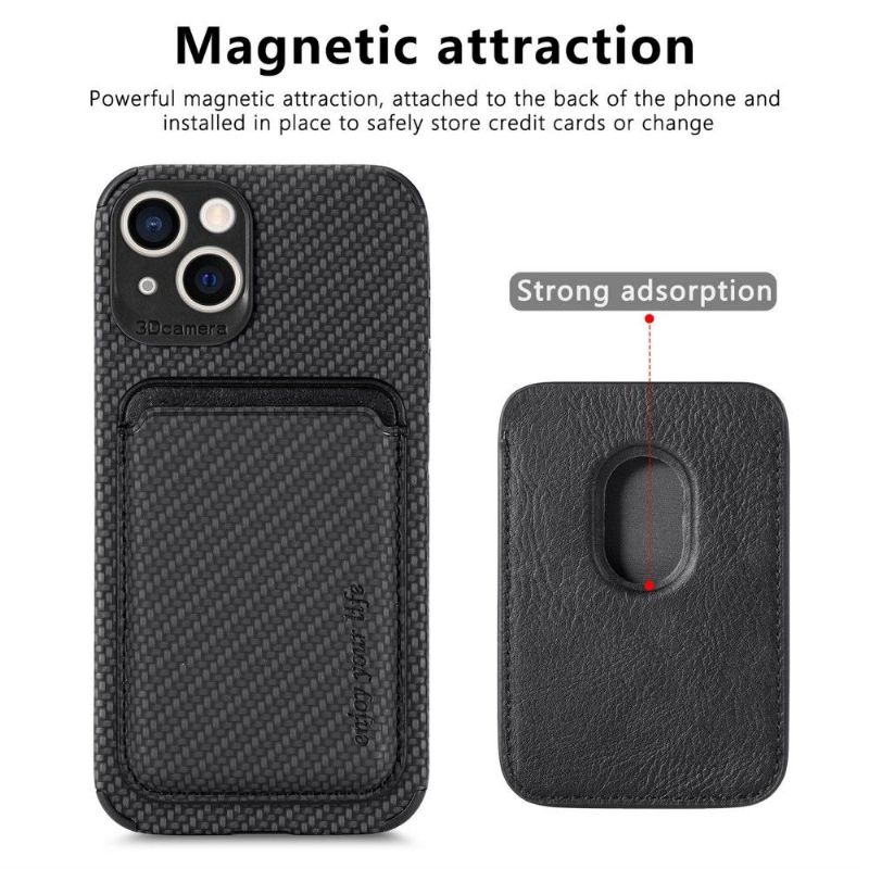 Cover iPhone 13 Beskyttelsessæt Magnetisk Kortholder