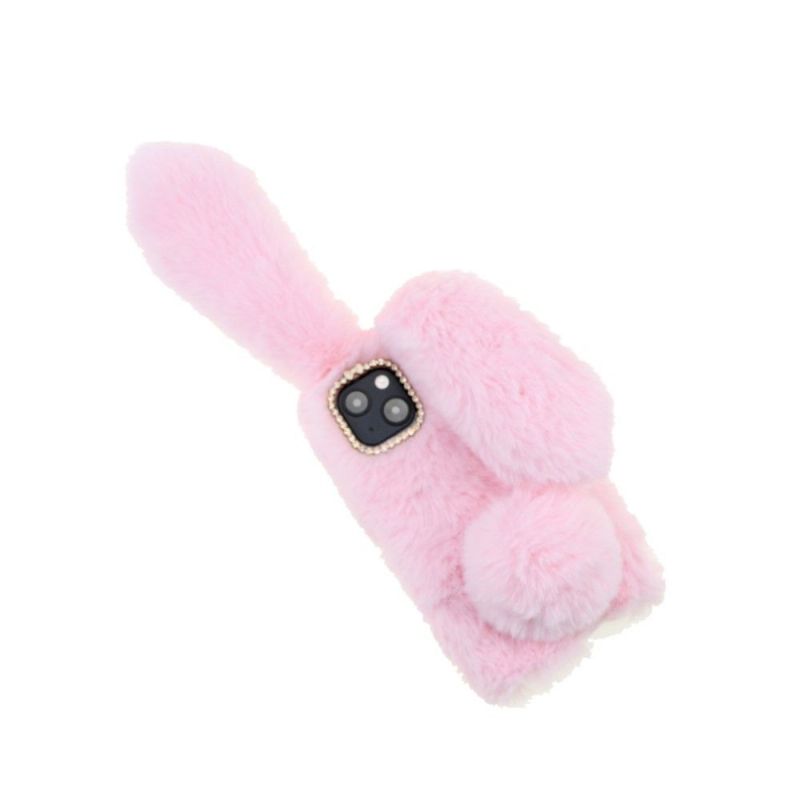 Cover iPhone 13 Faux Fur Bunny