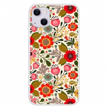 Mobilcover iPhone 13 Farverige Blomster