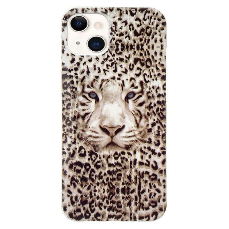 Mobilcover iPhone 13 Fluorescerende Snow Leopard