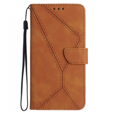 Flip Cover Oppo Reno 12f 5g Liner Og Snoretræk