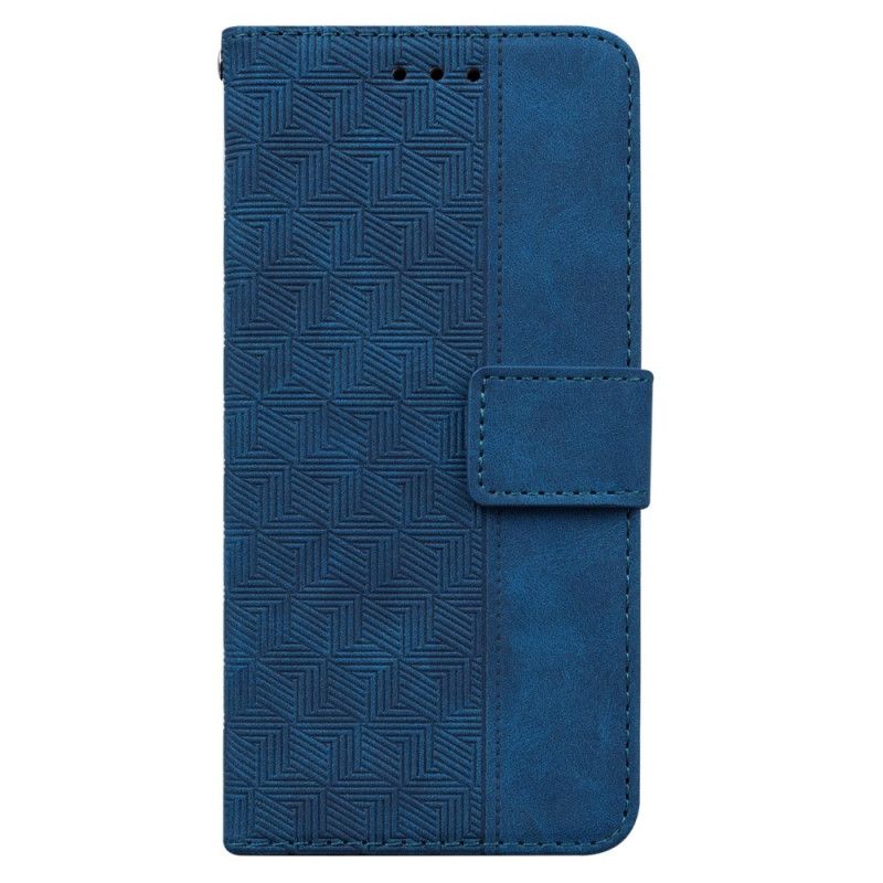 Flip Cover Oppo Reno 12f 5g Vævet Mønster