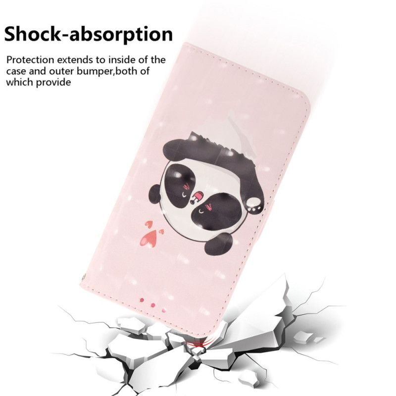 Flip Cover Til Oppo Reno 12f 5g Panda Love Med Rem