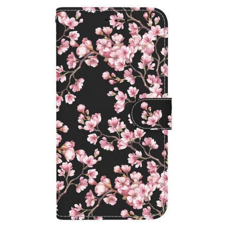 Læder Cover Oppo Reno 12f 5g Blommeblomster Med Rem