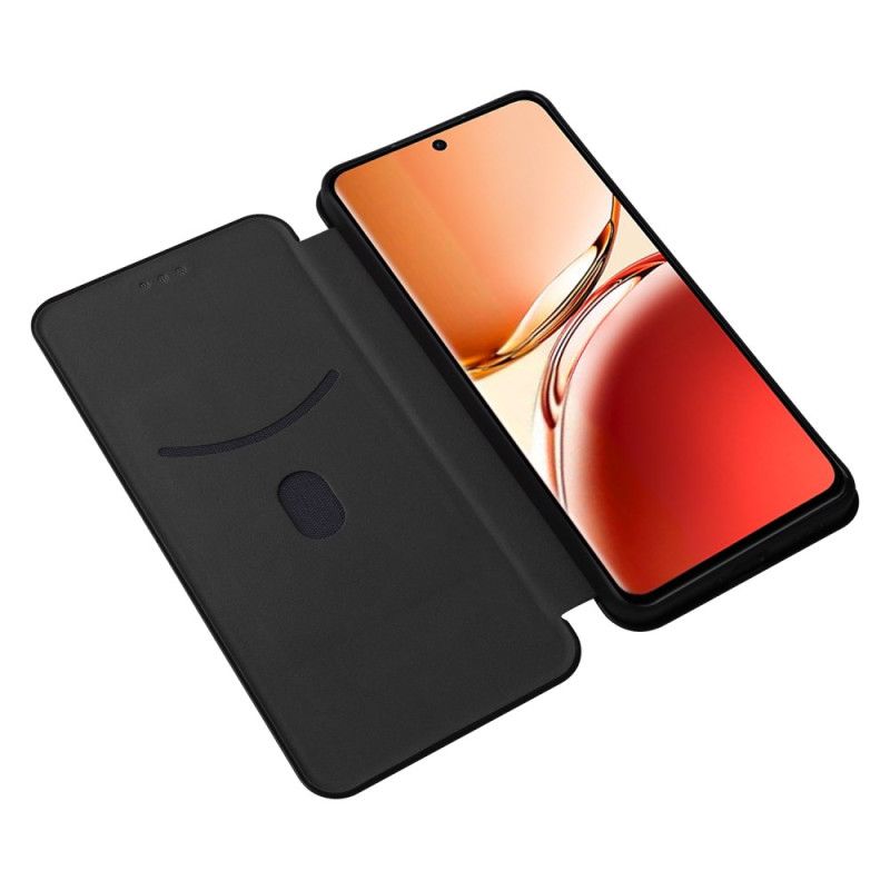 Læder Cover Oppo Reno 12f 5g Kulfiber