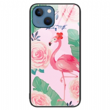 Cover iPhone 15 Plus Flamingo Hærdet Glas