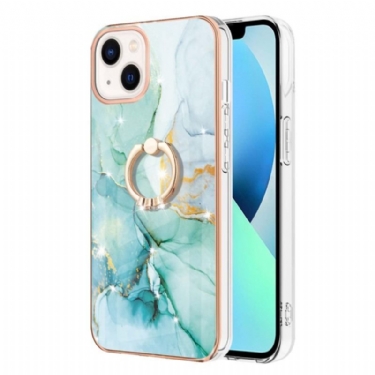 Cover iPhone 15 Plus Marmorstil Med Støttering