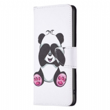 Læder Cover iPhone 15 Plus Panda