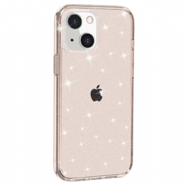 Mobilcover iPhone 15 Plus Gennemsigtig Glitter