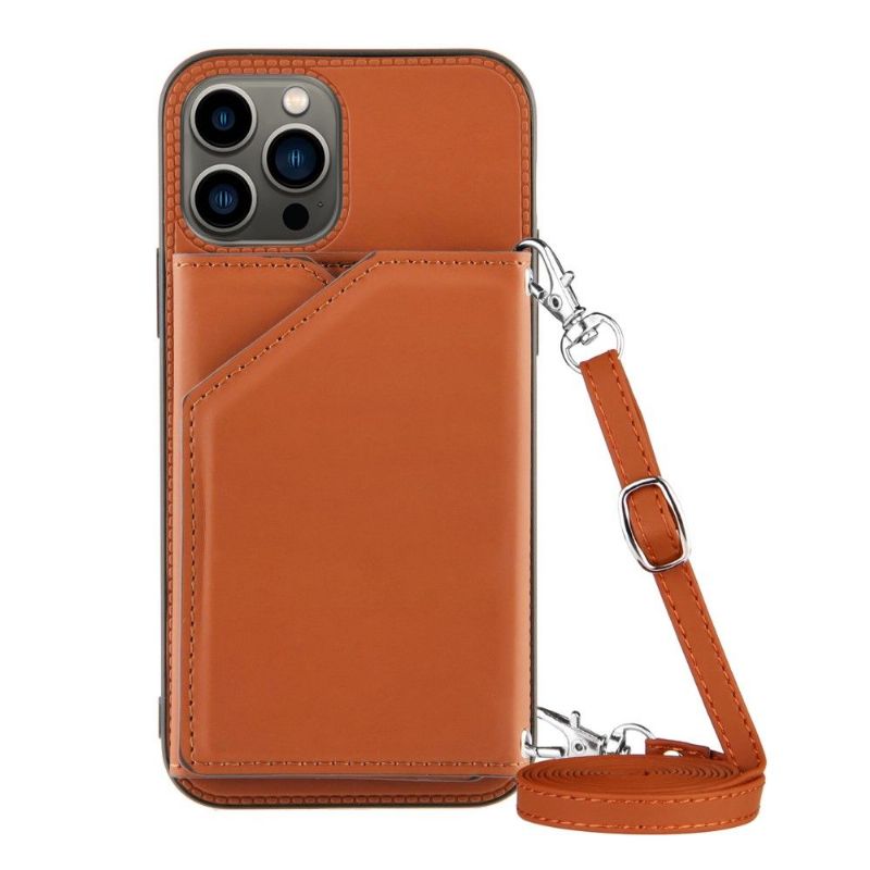 Cover iPhone 13 Pro Max Aude Multi-compartment Lanyard