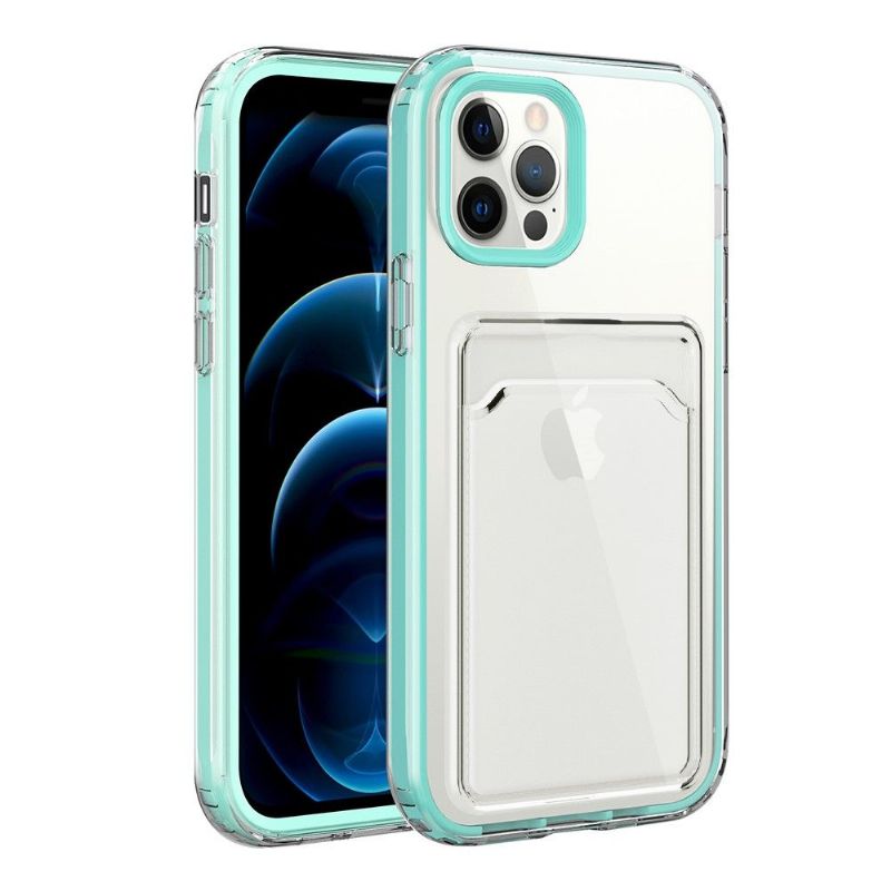 Cover iPhone 13 Pro Max Gennemsigtige Kortholdere Kanter Farver