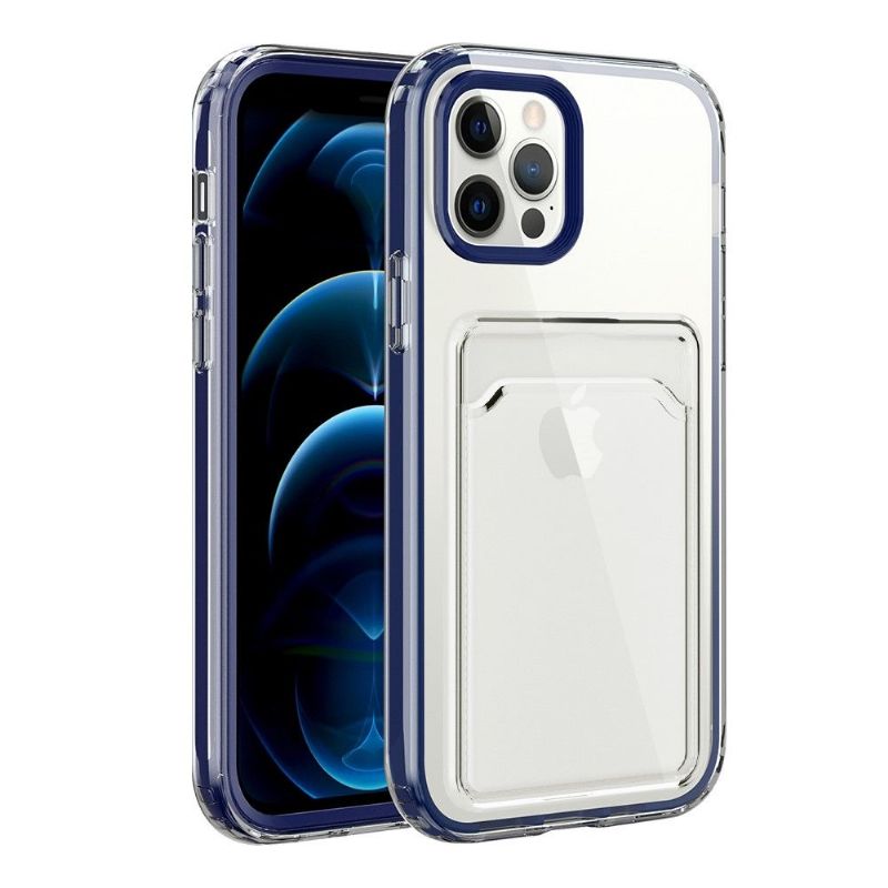 Cover iPhone 13 Pro Max Gennemsigtige Kortholdere Kanter Farver