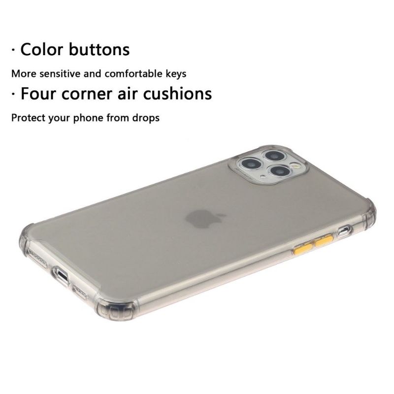 Cover iPhone 13 Pro Max Halvgennemsigtig Med Farvede Knapper