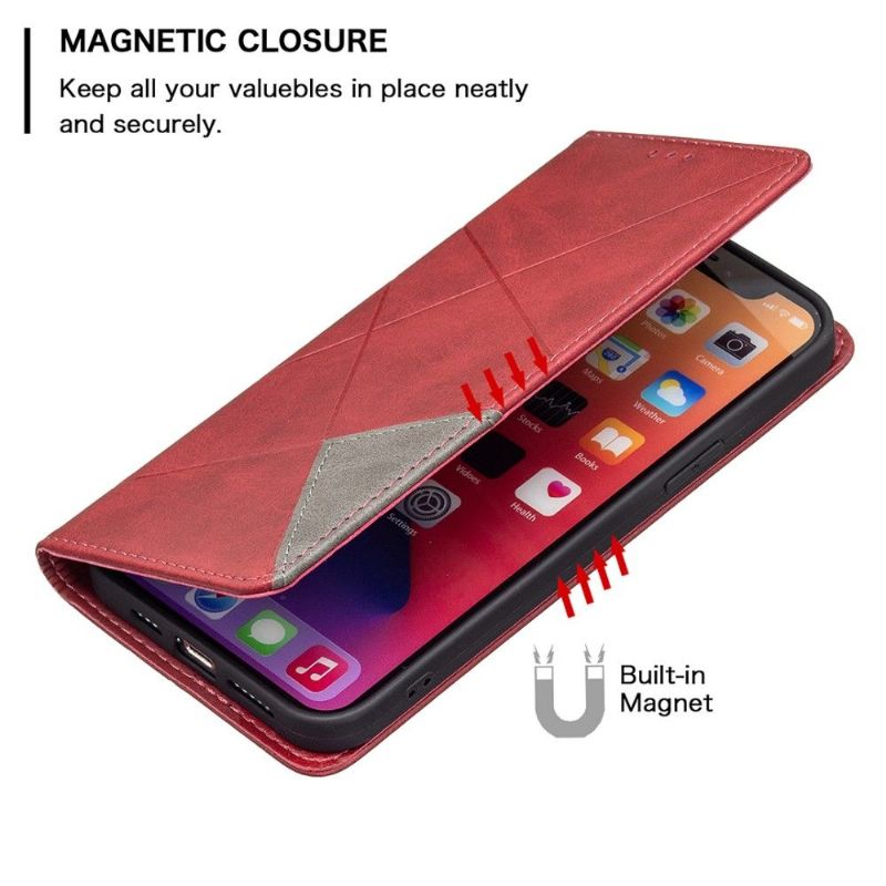 Flip Cover iPhone 13 Pro Max Hemming Célinia Style Læder Kortholder