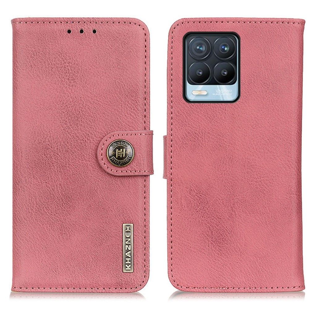 Flip Cover Realme 8 / 8 Pro Anti-fald Khazneh Lædereffekt Kortholder