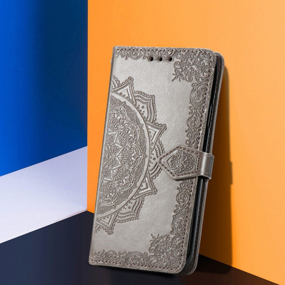 Flip Cover Realme 8 / 8 Pro Anti-fald Mandala Relief I Kunstlæder