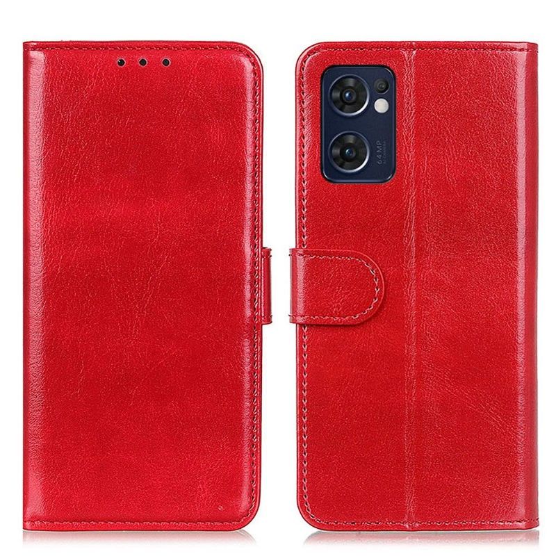 Case Oppo Find X5 Lite Flip Cover Foliostativ I Imiteret Læder