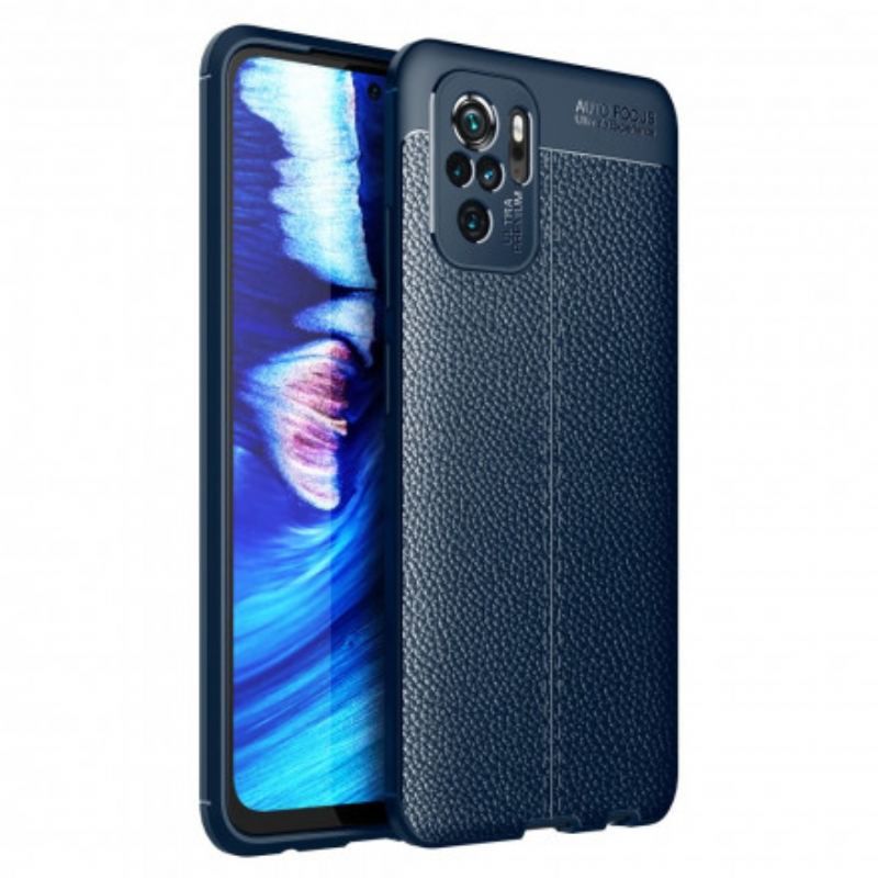 Cover Xiaomi Redmi Note 10 / 10S Lædereffekt Litchi Dobbelt Linje