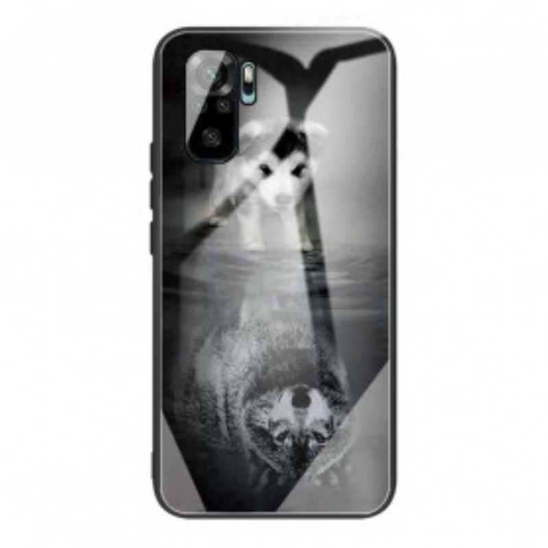 Cover Xiaomi Redmi Note 10 / 10S Puppy Dream Hærdet Glas