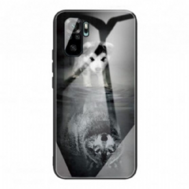 Cover Xiaomi Redmi Note 10 / 10S Puppy Dream Hærdet Glas