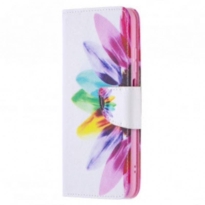 Flip Cover Xiaomi Redmi Note 10 / 10S Akvarel Blomst