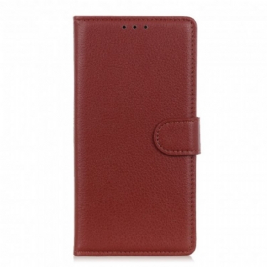 Flip Cover Xiaomi Redmi Note 10 / 10S Premium Litchi-lædereffekt