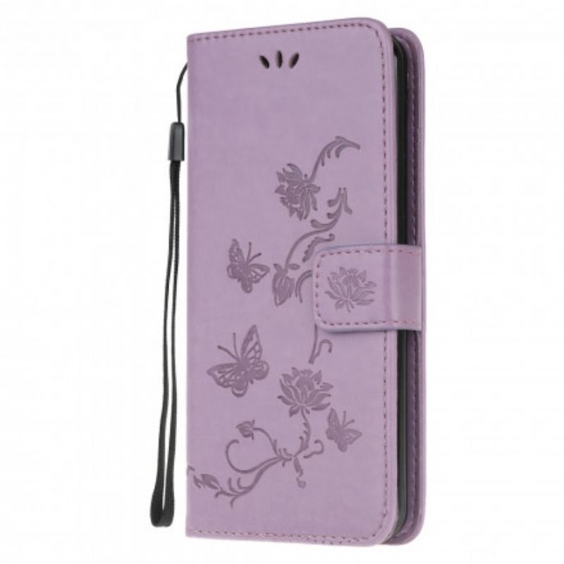 Flip Cover Xiaomi Redmi Note 10 / 10S Sommerfugle Og Blomster