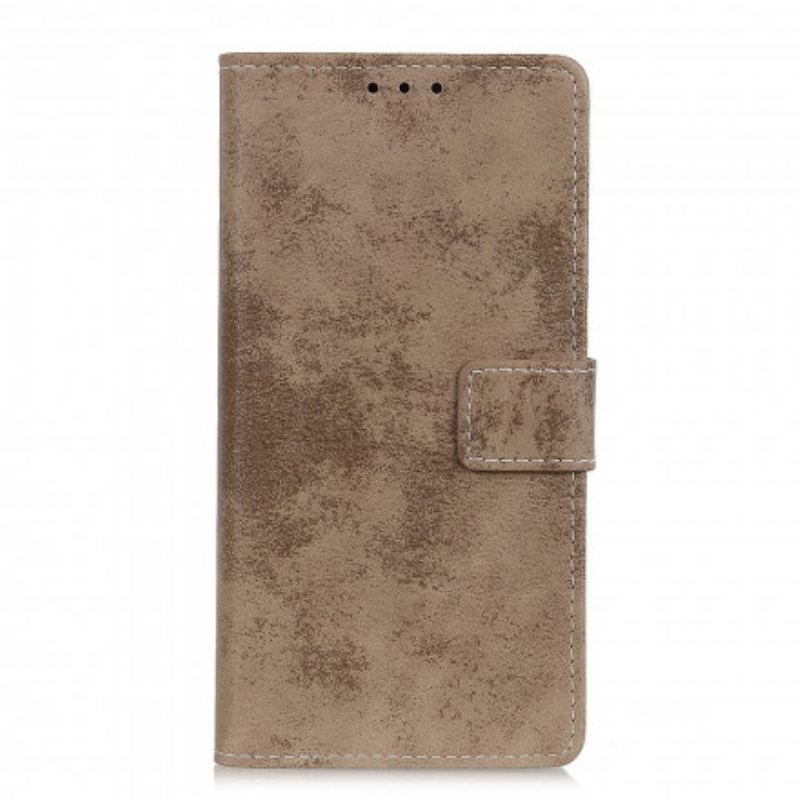 Læder Cover Xiaomi Redmi Note 10 / 10S Vintage Lædereffekt