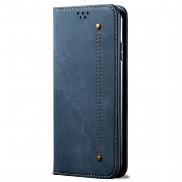 Flip Cover Til Motorola Edge 50 Ultra Jeansstof