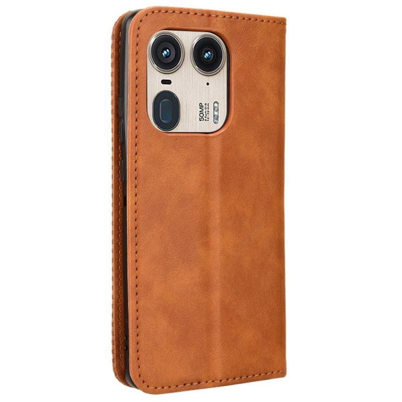 Flip Cover Til Motorola Edge 50 Ultra Vintage Frise