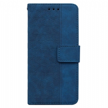 Flip Cover Oppo Reno 12 Pro 5g Strappy Vævet Mønster