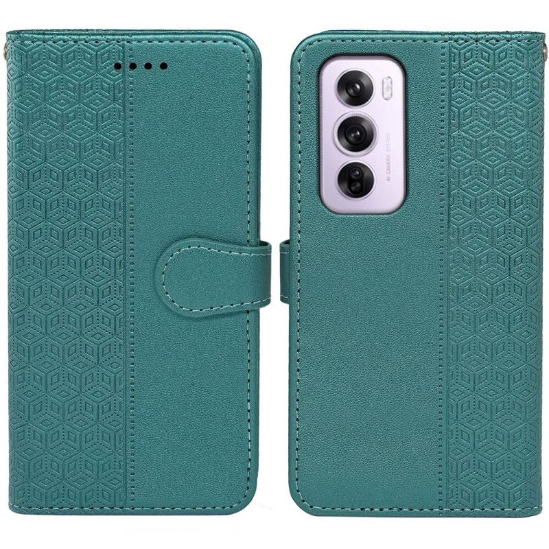 Flip Cover Til Oppo Reno 12 Pro 5g Lodret Frise Med Rem