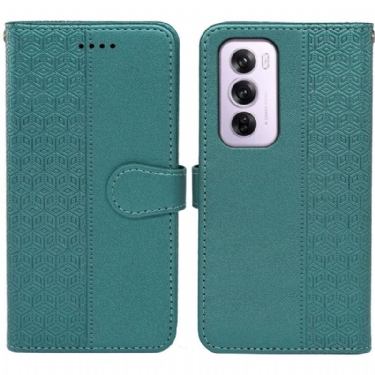 Flip Cover Til Oppo Reno 12 Pro 5g Lodret Frise Med Rem