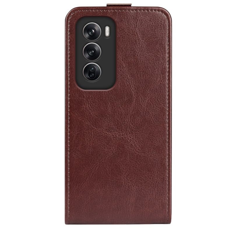 Læder Cover Oppo Reno 12 Pro 5g Telefon Etui Lodret Flap