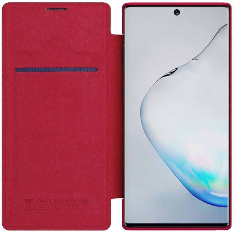 Flip Cover Samsung Galaxy Note 10 Nillkin Qin Imiteret Læder