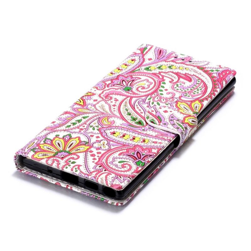 Flip Cover Samsung Galaxy Note 10 Paisley Blomst