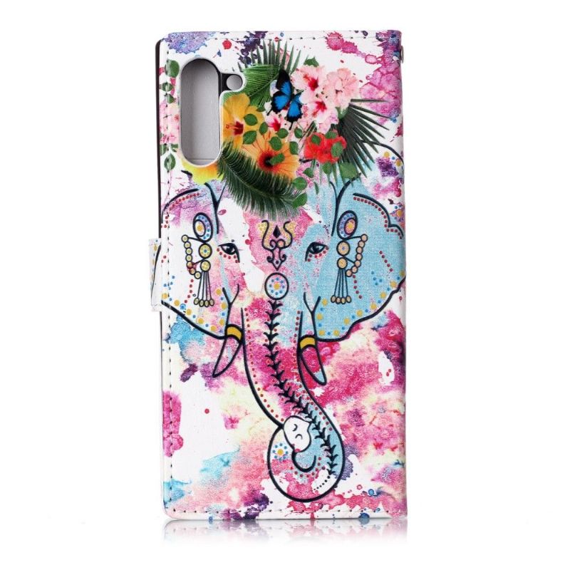 Flip Cover Samsung Galaxy Note 10 Tropisk Elefant