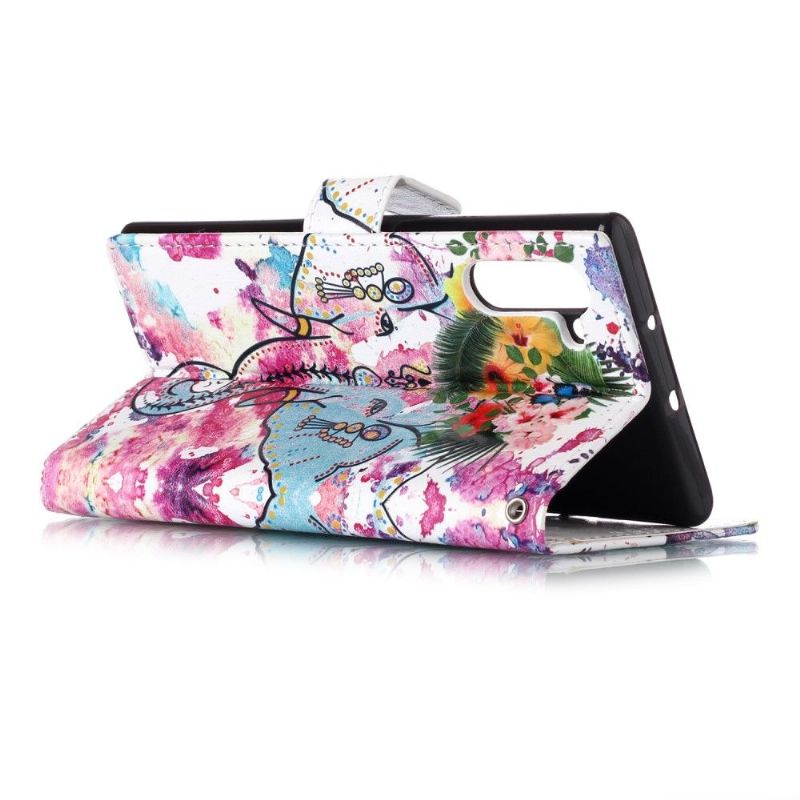 Flip Cover Samsung Galaxy Note 10 Tropisk Elefant