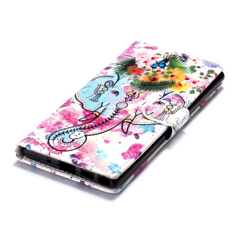 Flip Cover Samsung Galaxy Note 10 Tropisk Elefant