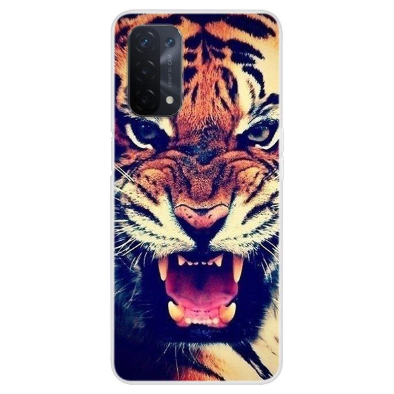 Cover Oppo A74 5G / A54 5G Hård Tiger