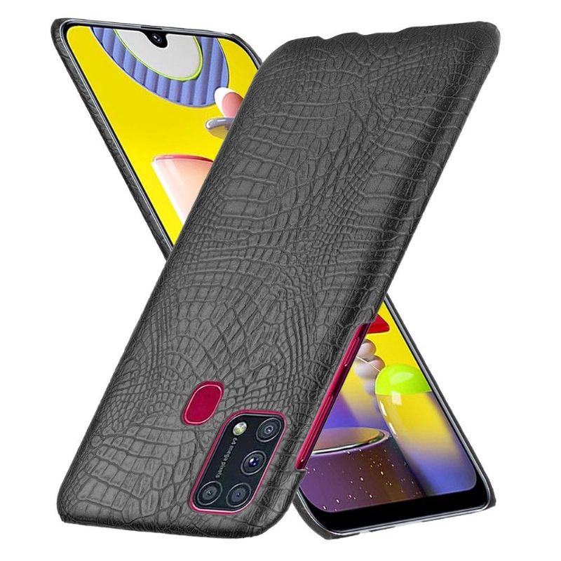 Cover Samsung Galaxy M31 Croc Skin Effect - Sort