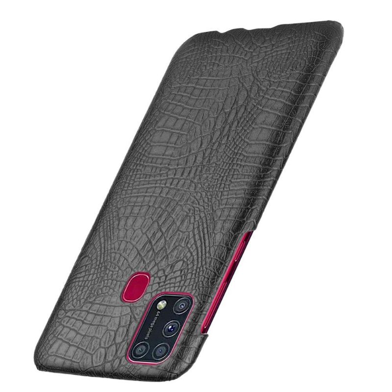 Cover Samsung Galaxy M31 Croc Skin Effect - Sort