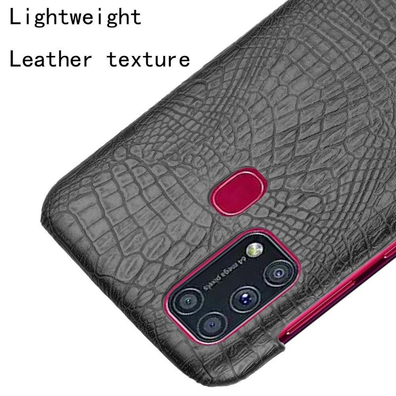 Cover Samsung Galaxy M31 Croc Skin Effect - Sort