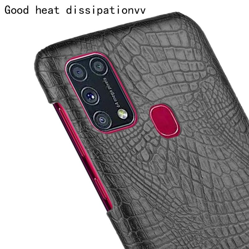 Cover Samsung Galaxy M31 Croc Skin Effect - Sort